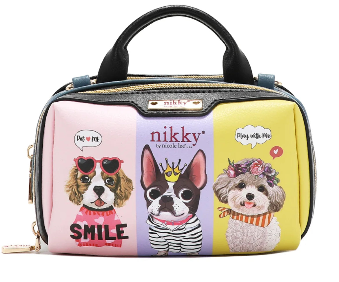 Nk22535 MINI BOSTON DOUBLE ZIP CROSSBODY
