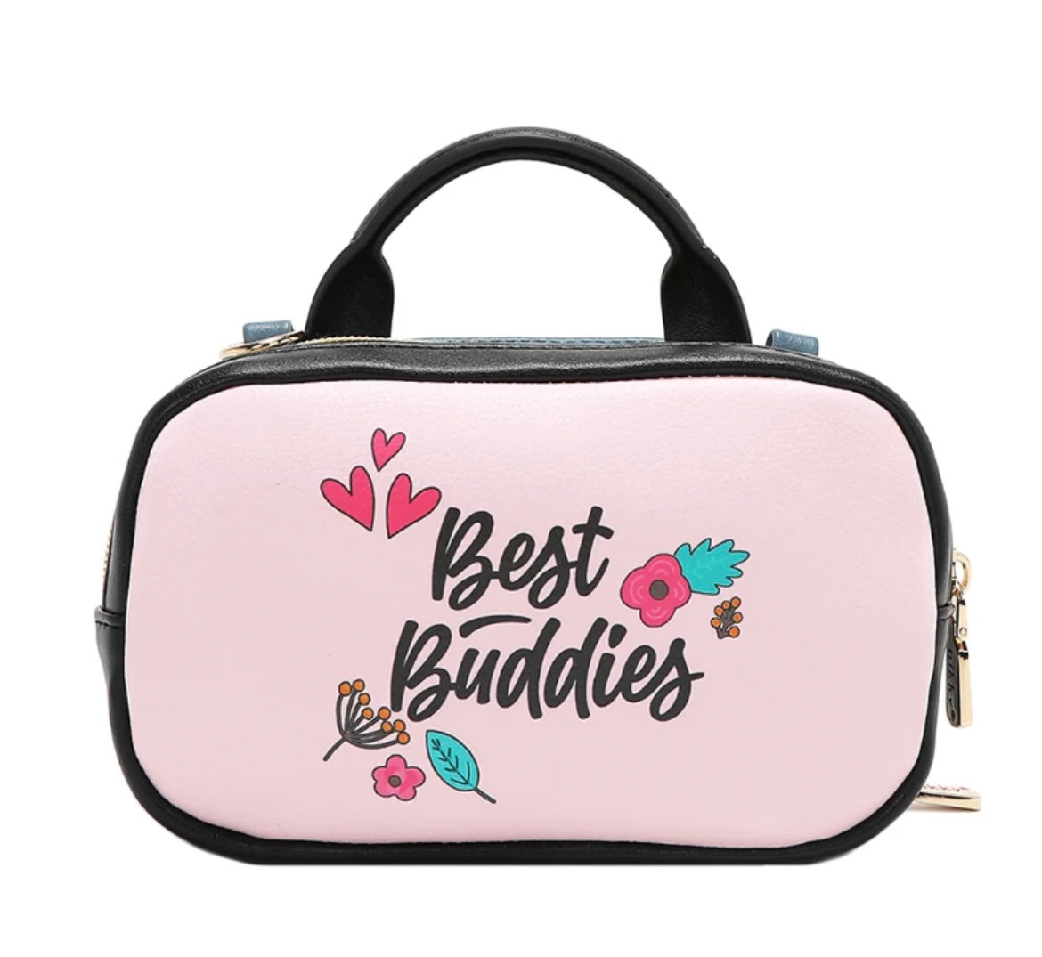 Nk22535 MINI BOSTON DOUBLE ZIP CROSSBODY
