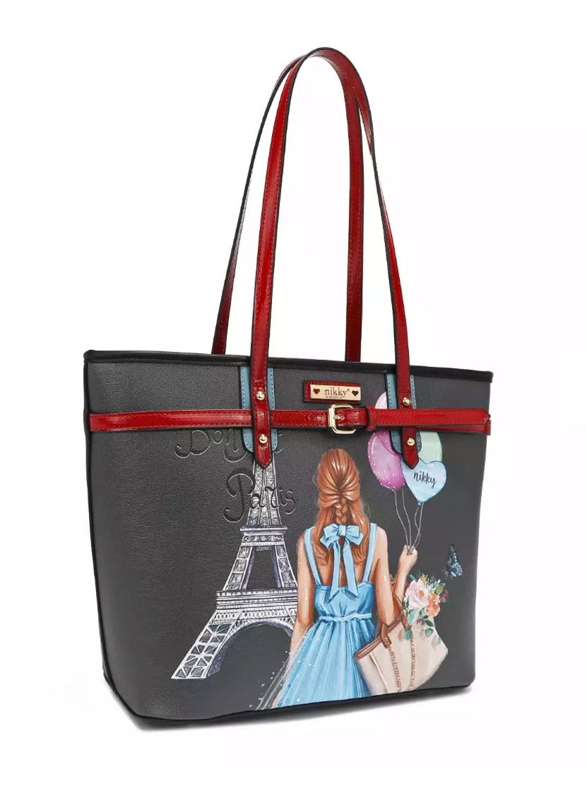 NIKKY LARGE SHOPPER BAG NK12507 BONJOUR PARIS