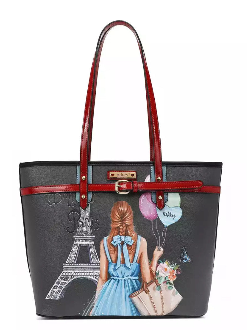 NIKKY LARGE SHOPPER BAG NK12507 BONJOUR PARIS