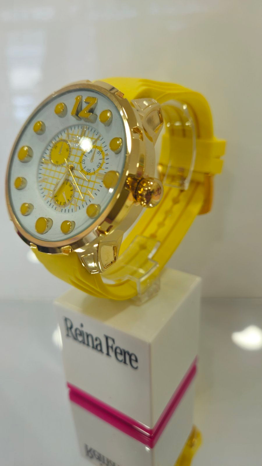 FERENDI Inspiration Yellow Rubber Strap